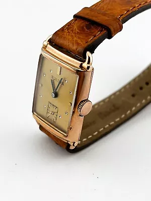 Bulova Minty Vintage 14k Rose Gold Filled Mens Hand Winding Watch • $299.99