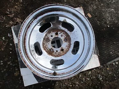 15'' Vintage Chrome Slot Dodge Pick Up Ramcharger Trailduster Wheel OEM 80-1984 • $149.95