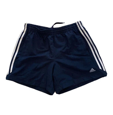 $18.95 • Buy Adidas Shorts Mens Black White Athletic Logo Sport Clima365 Gym Shorts Size S