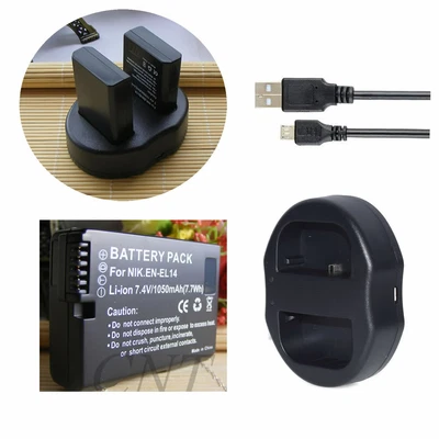 £14.39 • Buy Rechargeable Battery Or Charger For Nikon ENEL14 EN-EL14a (27126) DSLR Camera