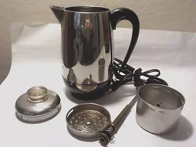 Vtg Farberware Superfast Fully Automatic COFFEE PERCOLATOR Model 138 Works Well • $29.50