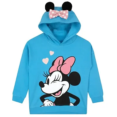 Minnie Mouse Hoodie | Girls Minnie Hooded Sweatshirt | Kids Disney Hoodie • £19.99