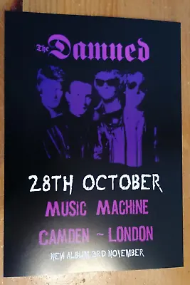 The Damned A4 Art Scabies Gray Repro Poster Punk London Music Machine Gig Vanian • £2.49