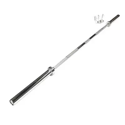 7ft Olympic 20kg Barbell 700 LBS Rating + Spring Clips • $199.99