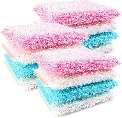 Non-Scratch Scouring Pads Pearl Scourers 24 Multi-Purpose Cleaning Non Stick Pan • £8.99