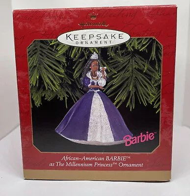 Hallmark Keepsake 1999 African-American Barbie As The Millennium Princess NEW • $13