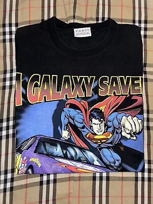 Vintage 1999 Jeff Gordon Superman A Galaxy Saved T Shirt Size Medium Free Shippi • $42.99