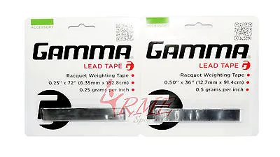 Gamma Lead Tape For Tennis Rackets (Can Be Used For All Racket Types) • £9.99