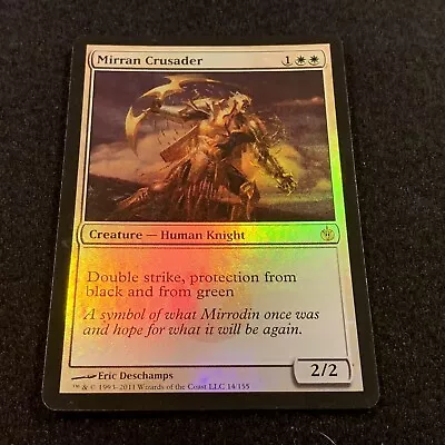 FOIL Mirran Crusader X1 Mirrodin Besieged 1x Magic The Gathering MTG • $5.90