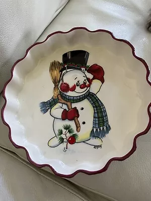 Vintage  Frosty The Snowman Christmas Bowl/plate 1982. Ladybug. GAC On Back • $35