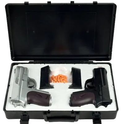 NEW CYMA TWIN SPRING AIRSOFT DUAL PISTOL COMBO PACK SET Hand Gun W/ Case 6mm BB • $12.95