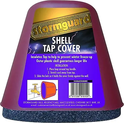 Insulated Outside Tap Cover Frost Protection Hard Shell Stormguard Freeze Foam • £9.05