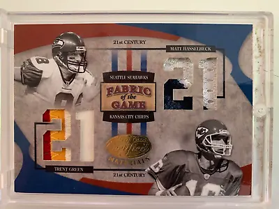 2005 Leaf Certified Fotg Dual Patch MATT HASSELBECK TRENT GREEN #ed 15/21! • $39.99