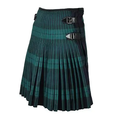 Original Scottish Army Wool Kilt Tartan Royal Regiment Military Pleated Uniform • $84.27