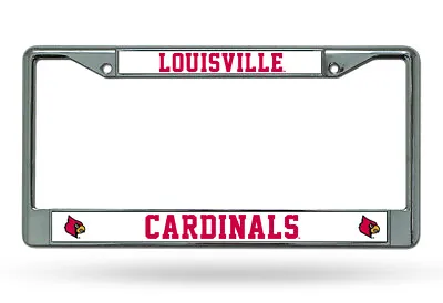 Louisville Cardinals NCAA Chrome License Plate Frame NEW • $19.95