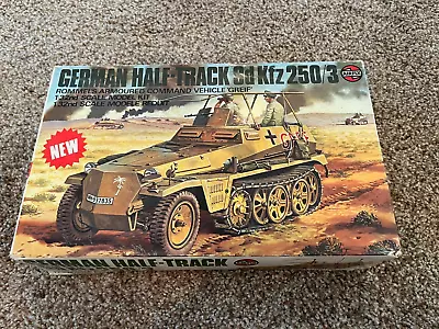 VINTAGE Airfix German HALF-TRACK Sd Kfz 250/3 1:32 Scale Model In BOX • $29.99