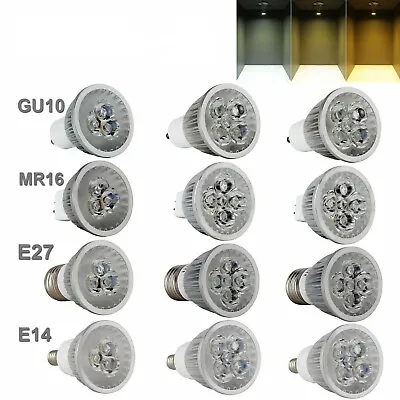 Dimmable LED Spotlight Bulbs E27 GU10 MR16 E14 12W 9W 85-265V Light Lamps XHG026 • $39.63