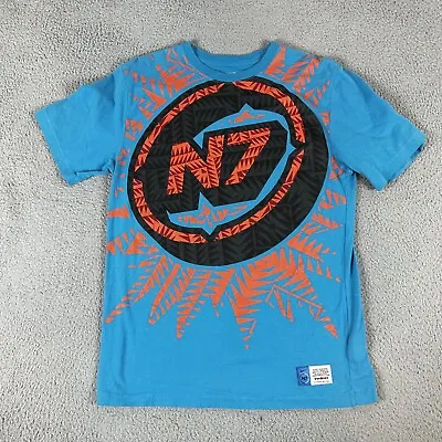 Nike N7 T-Shirt Mens Large Blue Cotton Short Sleeve Indigenous Native American • $24.99
