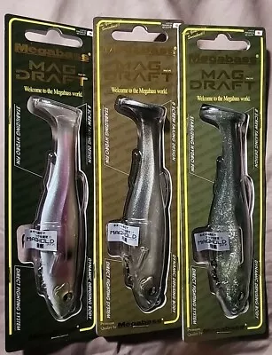 Megabass MB  Magdraft 6 Mag Draft 6 Inch Swimbait Made In Japan  Lot Of 3. • $41