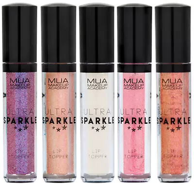 MUA Make Up Academy ULTRA SPARKLE Waterproof Lip Topper - CHOOSE YOUR SHADE • £3.99