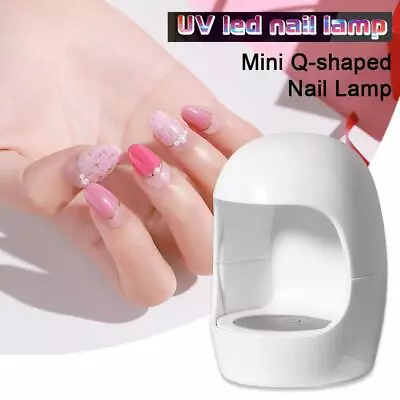 1Pcs Mini Q-shaped Nail Lamp UV/LED Nail Dryer Quick Drying Nail Art • $4.10