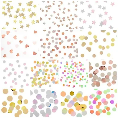 £3.24 • Buy Party Table Confetti - Party/Birthday Decorations Paper Pastel Circle Star Heart
