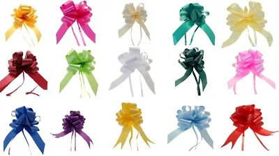 £1.99 • Buy Pull Bows 50/30 Mm Ribbon Flower Wedding Gift Wrap Birthday Hampers Decoration