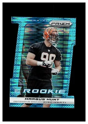 2013 Panini Prizm Prizms Light Blue Die Cut #264 Margus Hunt RC 9/15 Bengals • $40