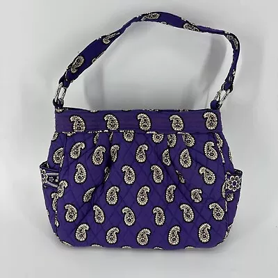 Retired Vera Bradley Simply Violet Reversible Tote Magnetic Closure NEW *READ* • $26.99