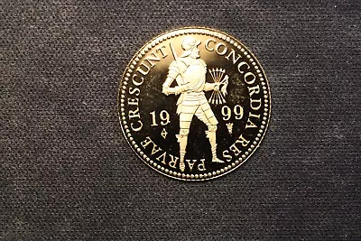 1999 Netherlands Coin Gold Ducat GEM PROOF!!! CARTWHEEL LUSTER!!! • $288.99