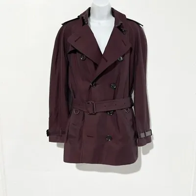 Burberry London Luxury Short Trench Coat / Size Woman’s Uk 16 • $500