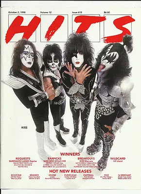 KISS & Brandy  TRADE AD POSTER For 98 CD GENE SIMMONS Ace Frehley PAUL STANLEY  • £23.74