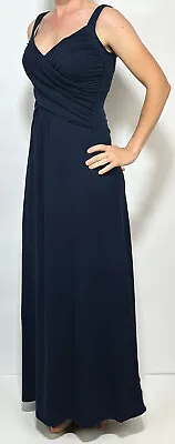 Bravissimo / Pepperberry ZMaxi Long Cross Over Neck Navy Jersey Semi Fit Navy • £14.90