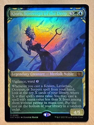 MTG Kiora Sovereign Of The Deep Foil Showcase March Of The Machine Aftermath • $3.79