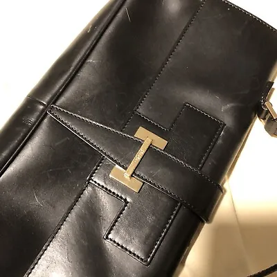 Max Mara Vintage Black Leather Purse • $175