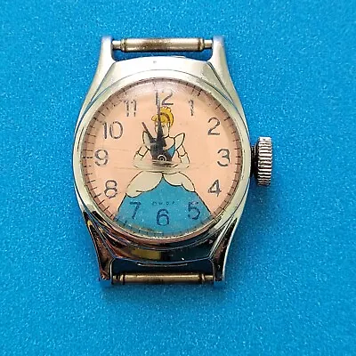 Vintage 50's Timex Cinderella Childrens Mechanical Wristwatch Character AS IS • $5