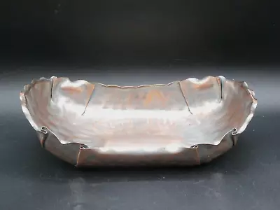 Vintage Gregorian Copper Hand-Hammered Bowl Centerpiece Serving Bread Tray NICE! • $19.99