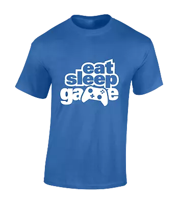 Eat Sleep Game Mens T Shirt Gamer Gaming Design Gift Present Idea Pc Computer • £7.99