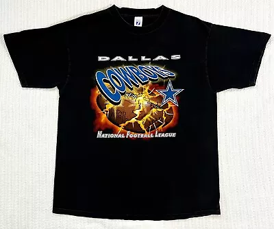 RARE NFL Vintage 90s Dallas Cowboys Explosion Shirt XL 22.5” X 30” USA LOGO 7 • $99.99