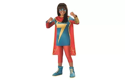 Girls' Marvel Rising Ms. Marvel Deluxe Halloween Costume Medium 8-10 For 5-7 Yrs • $19.99