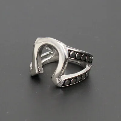 Hot Jiustified Horseshoe Ring Marshal Raylan TV Props Replica Mens Ring • $12.99