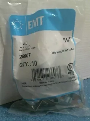 EMT 26607 3/4  Two Hole Strap Bag Of 10 Straps FREE SHIPPING • $10