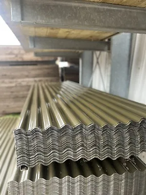 Corrugated Metal Plastic Coated Roof Sheets • £25