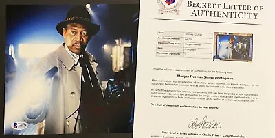 Seven - Morgan Freeman Signed Photo 8x10 700 With Beckett COA Autograph Se7en • $899.99