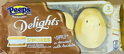 Peeps DELIGHTS S'MORES Marshmallow Chicks Dipped In Decadent Milk Chocolate • $8.95