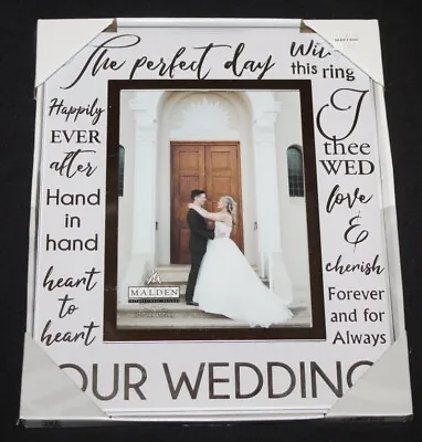 NEW MALDEN  Our Wedding  5  X 7  Picture Frame • $14.99