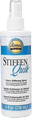 15581 Stiffen-Quick Fabric Stiffening Spray (8Oz)Transparent 236 Ml • £10.10