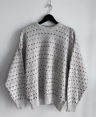 St. John's Bay Vintage 90s Fisherman Knit Chunky Crew Sweater Medium (M) • $48
