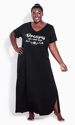 $20 • Buy Avenue Body Womens Plus Size Dreams Short Sleeve Maxi Sleep Dress Sleepwear