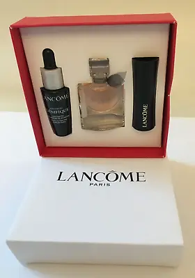 £18.99 • Buy Lancome Paris Face Eau De Perfume And Lipstick Travel Gift Set Christmas Gift